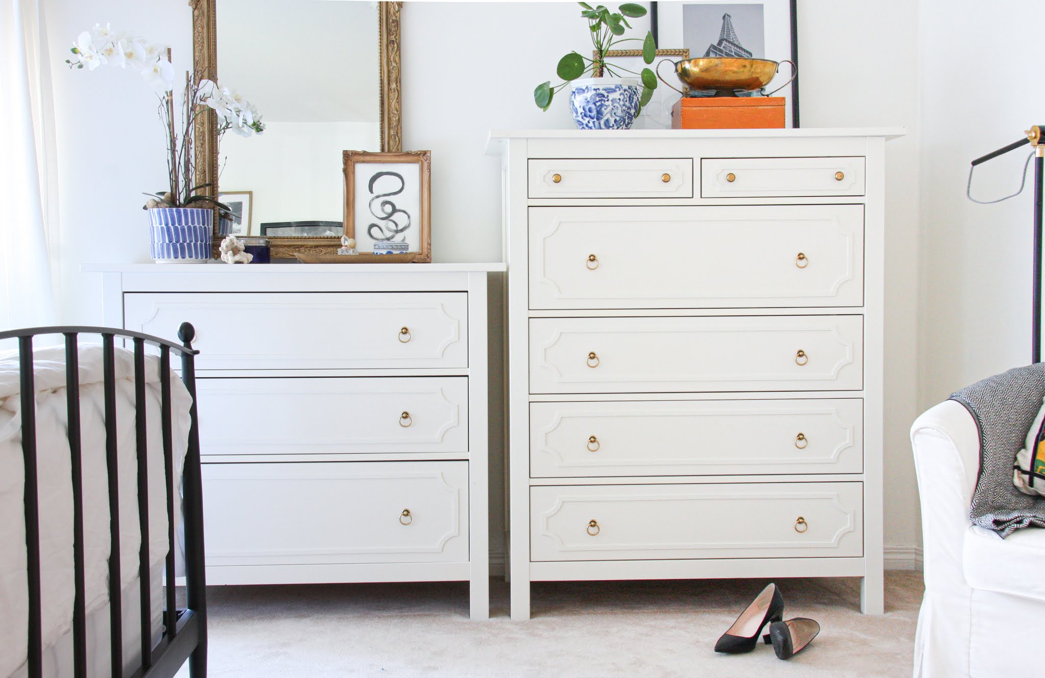 Ikea Hemnes Dresser Hack with O'verlays markova design