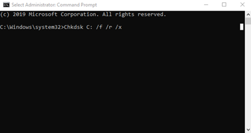 Commande Chkdsk