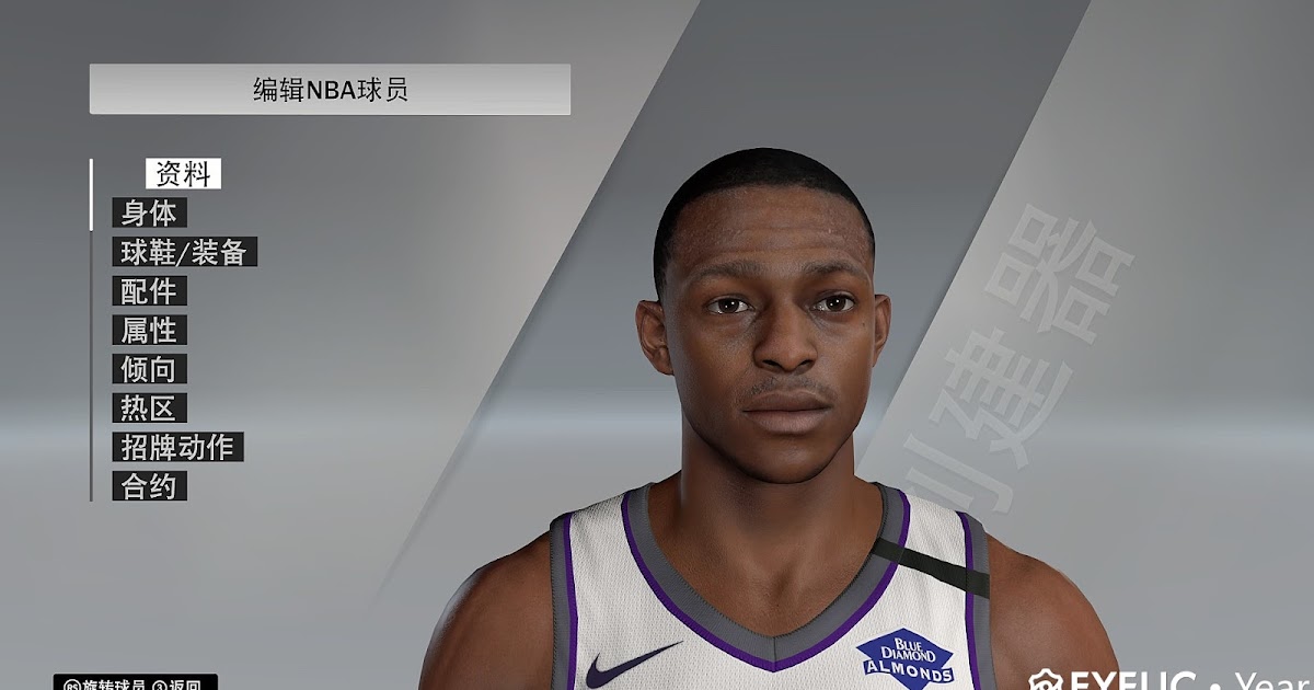 NBA 2K20 De'Aaron Fox Cyberface with New Haircut by VinDragon