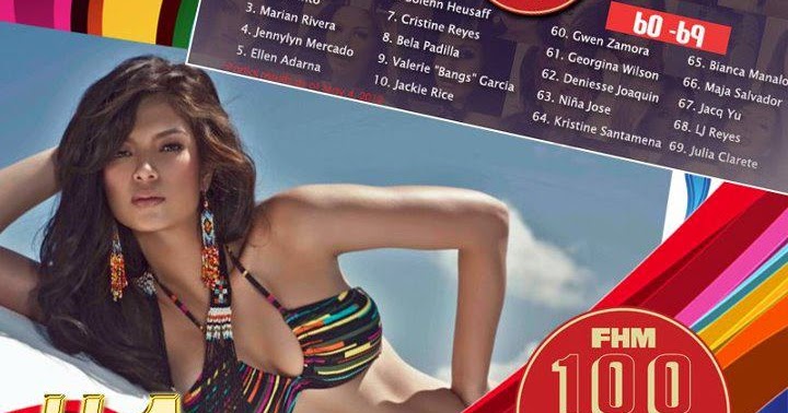 Angel Locsin Sam Pinto Marian Rivera Top Fhm 100 Sexiest