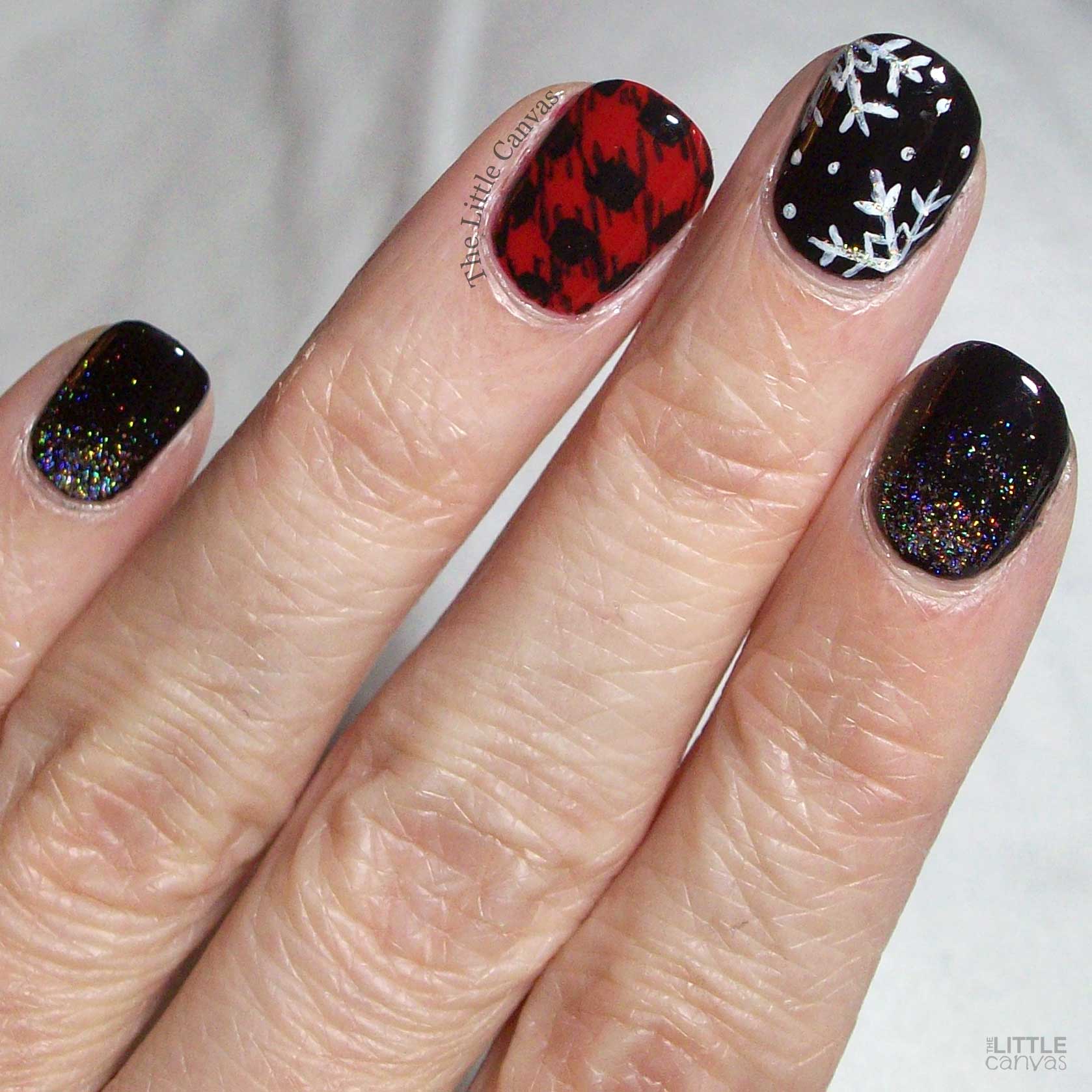 pretty halloween nail designs | Plaid nails, Fall gel nails, Holloween nails
