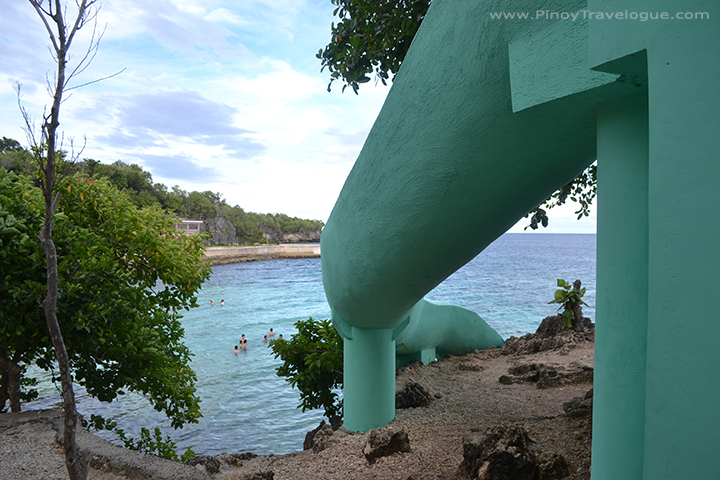 Man-made slide of Salagdoong Beach