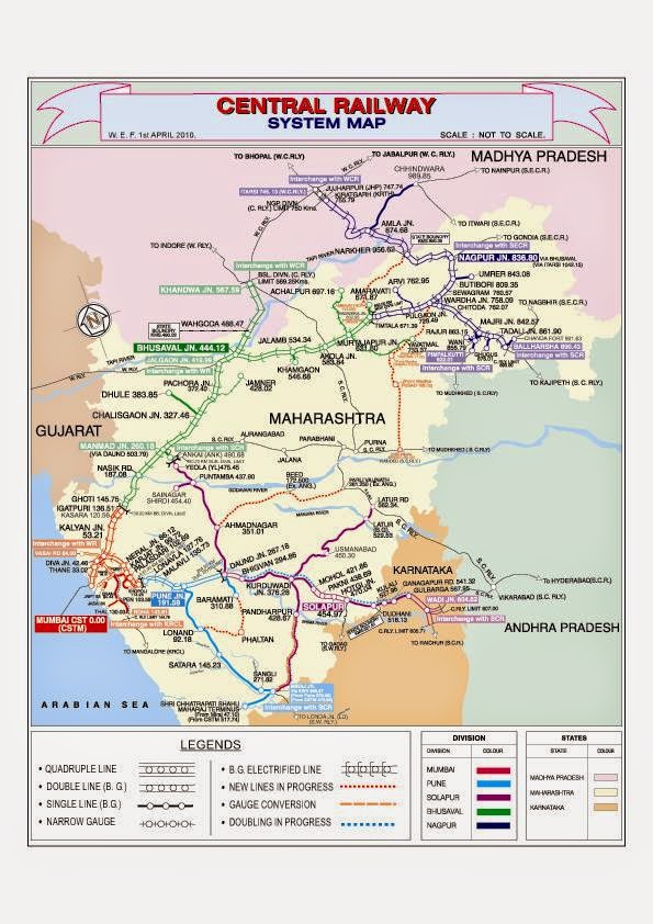 Zonal Railways! Central Railway (CR) of Indian Railways