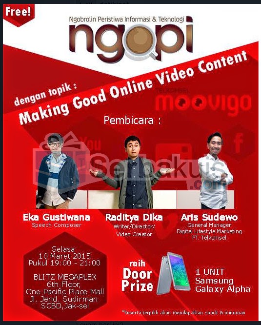 Event NGOPI Gratis Doorprize SAMSUNG Galaxy Alpha