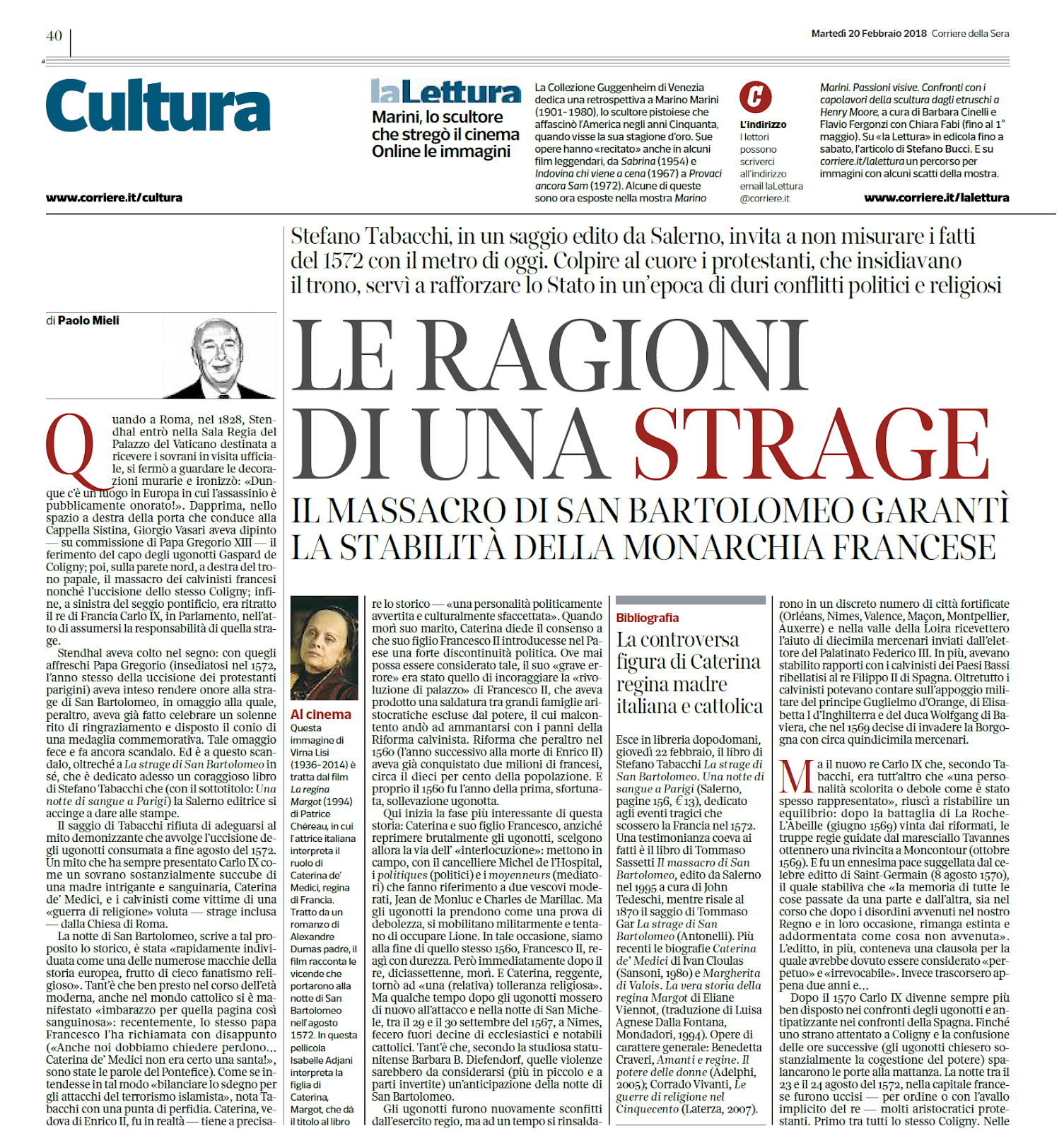 materialismo storico La strage della notte di San Bartolomeo nel libro