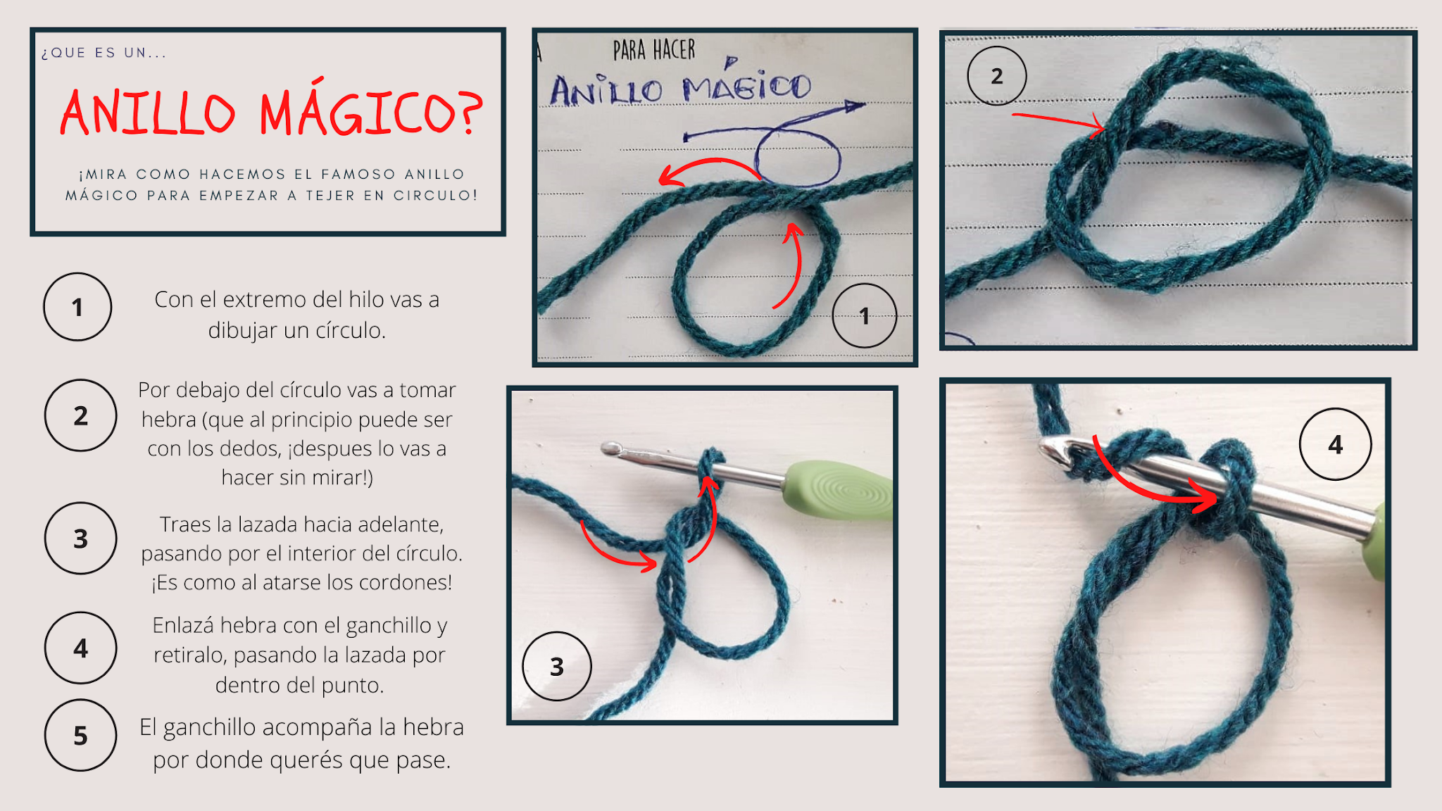Tejer Crochet Como Hacer Un Anillo Magico En Crochet Circulo