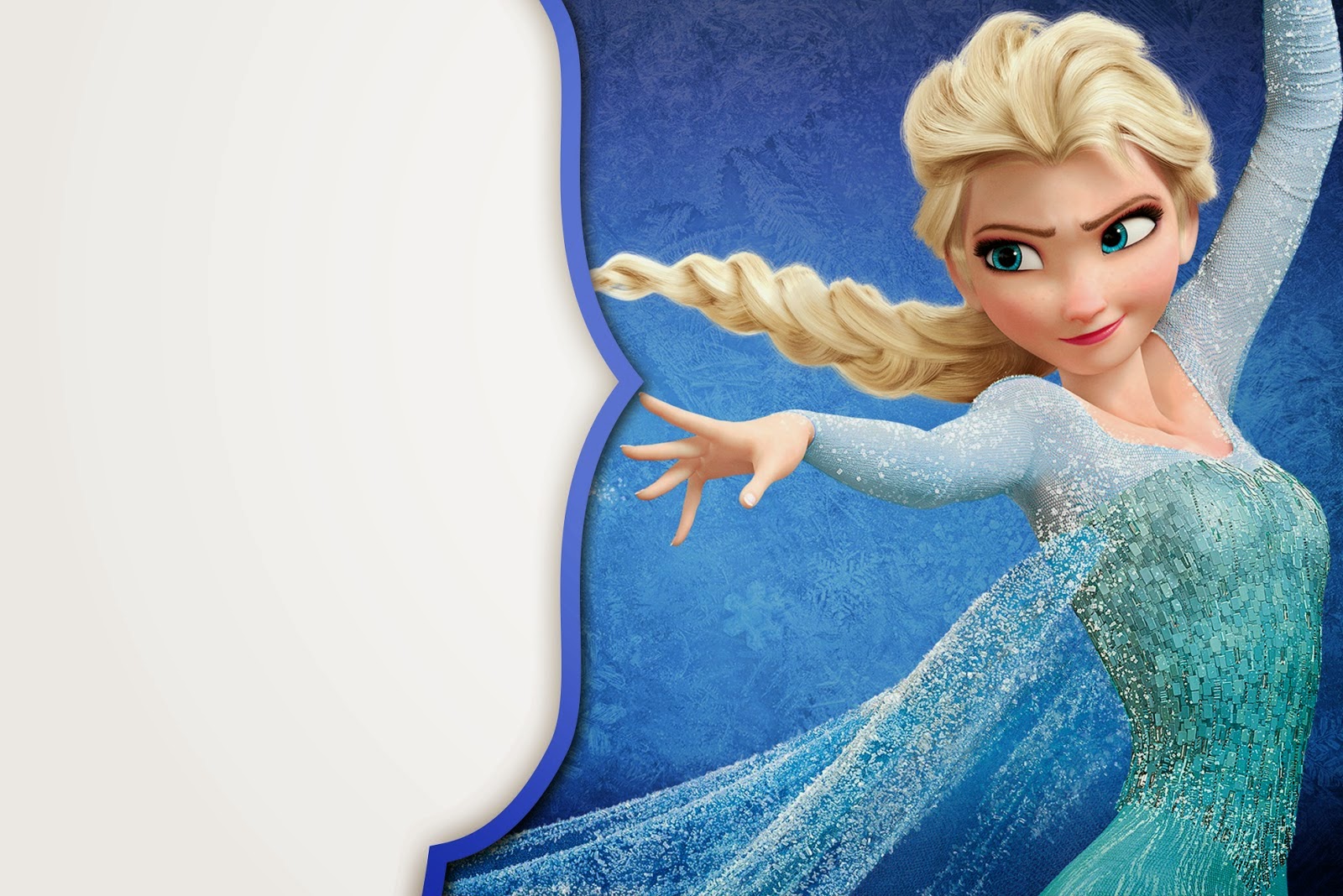 Tarjetas de Cumpleaños con Elsa de Frozen, parte 1