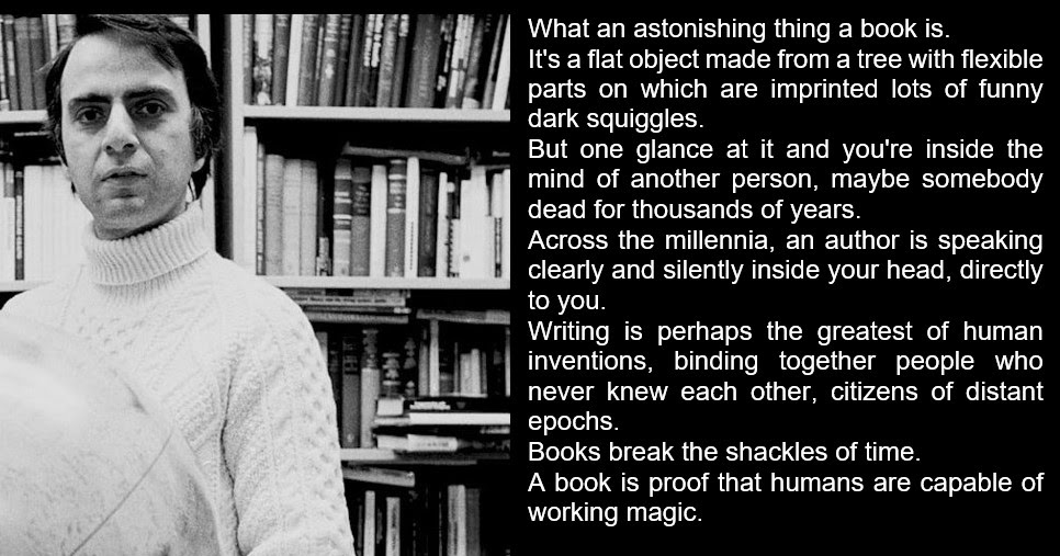 Jack Kost: Carl Sagan, on books and writing: