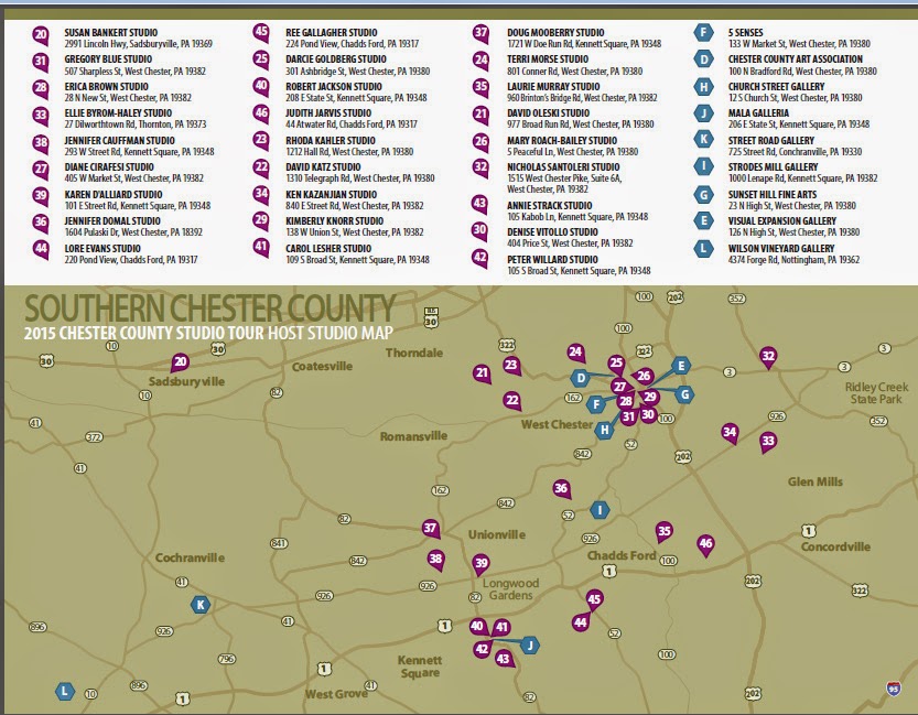 Annie Strack news Chester County Studio Tour is this Weekend!