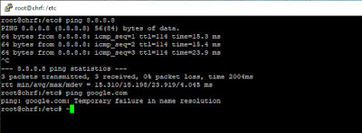 ping google.com Temporary failure in name resolution ping google.com Temporary failure in name resolution