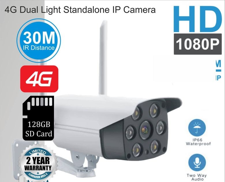 3G/4G Sim Card and WiFi Security CCTV Camera with IR Cut Night Vision