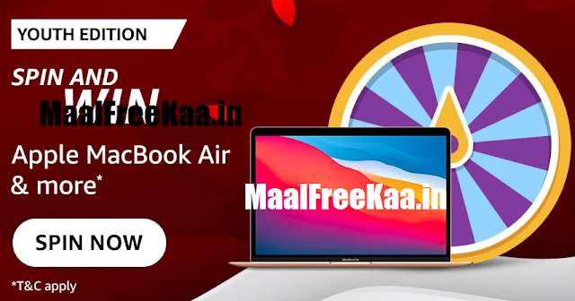 Spin And win Free MacBook Air MacBook Air Win Prize