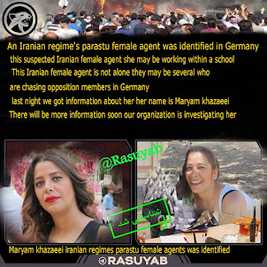 An Iranian regime's parastu female agent was identified in Germany.