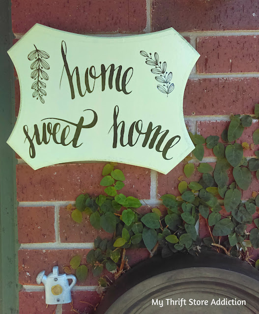 dollar store decal thrifty sign upcycle 