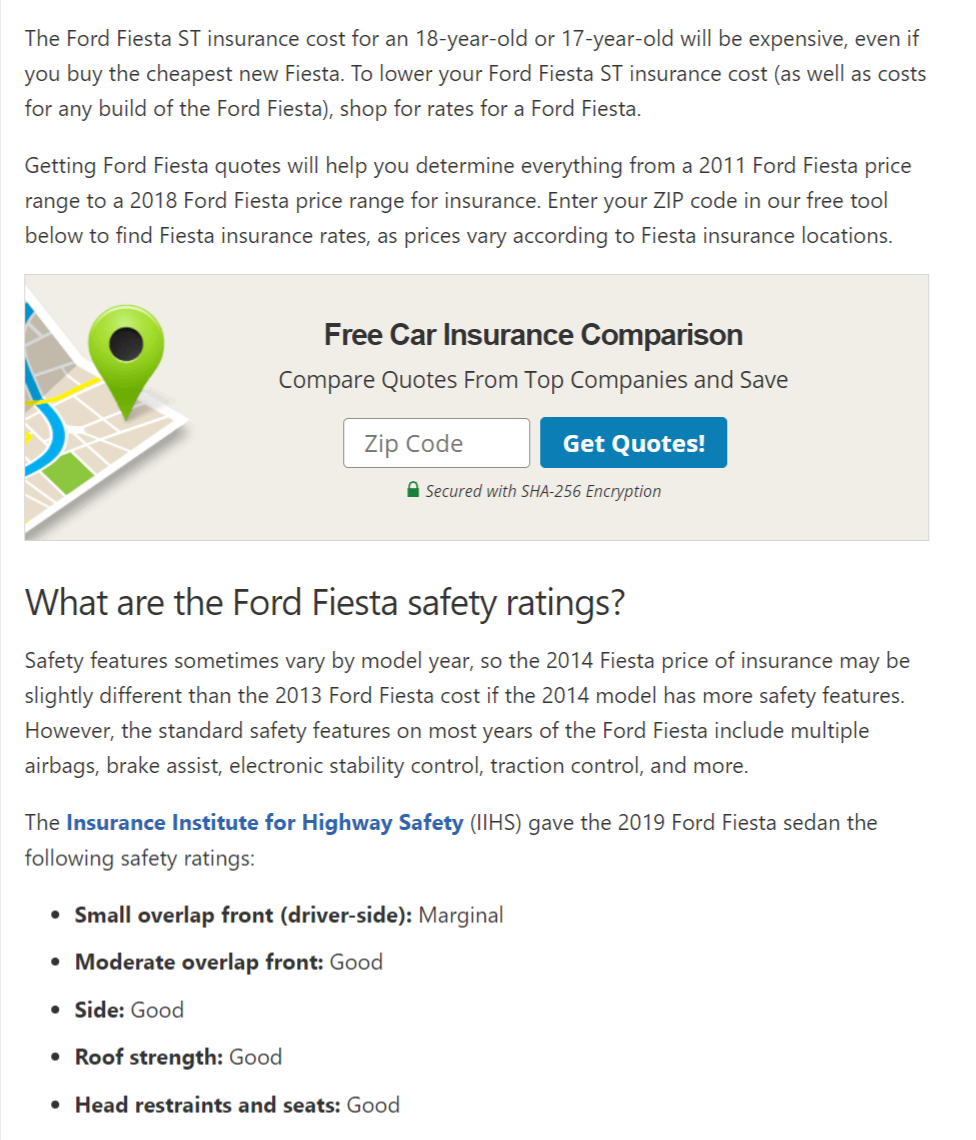 Ford Fiesta St Insurance For 17 Year Old / 2016 Ford