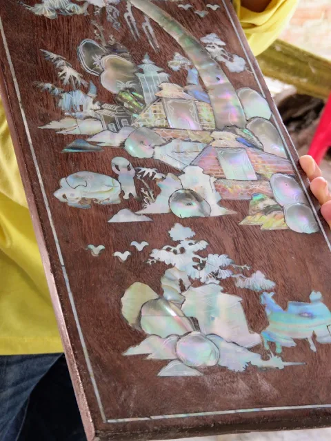 Mother-of-pearl inlay near Hoi An Vietnam