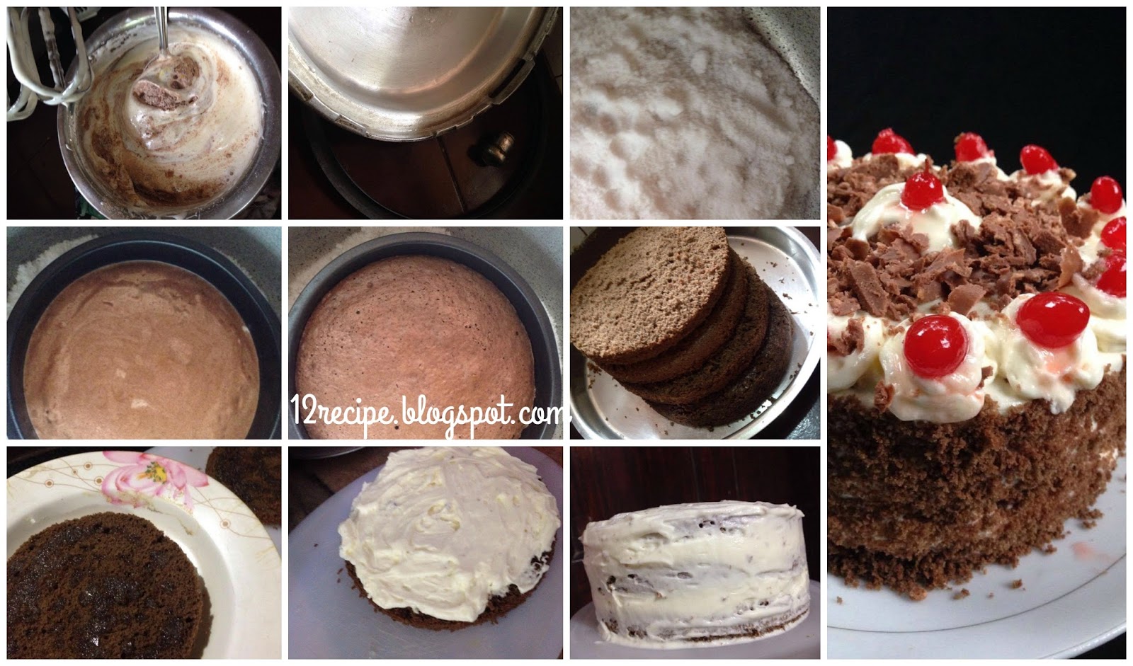Black Forest Cake in Pressure Cooker Recipe Book