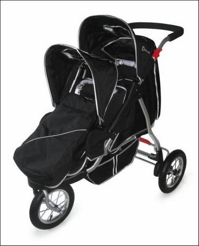 double tandem jogging stroller