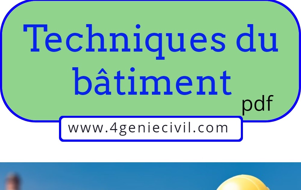 Technique du bâtiment pdf