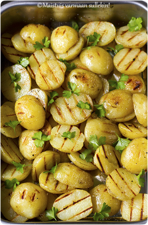 Grillatut varhaisperunat