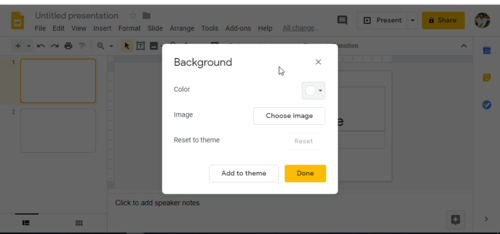 Haz un fondo degradado personalizado en Google Slides