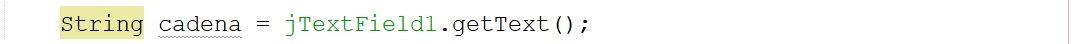 Promedio de una cadena ingresada en JTextField