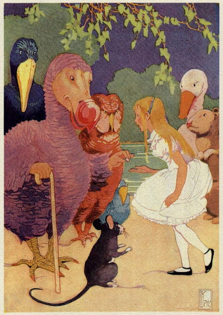 Птица Додо  «Бег по кругу».  Иллюстрация Гертруды Кэй 