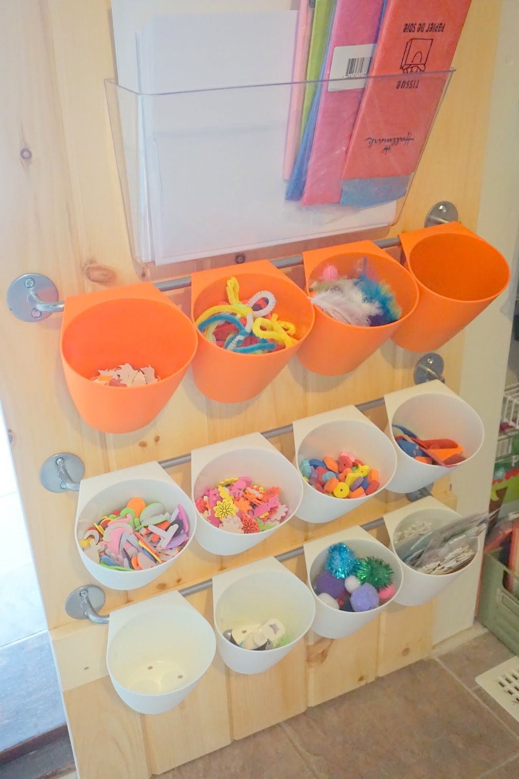Arts & Crafts Storage for Kids "Making Montessori Ours"