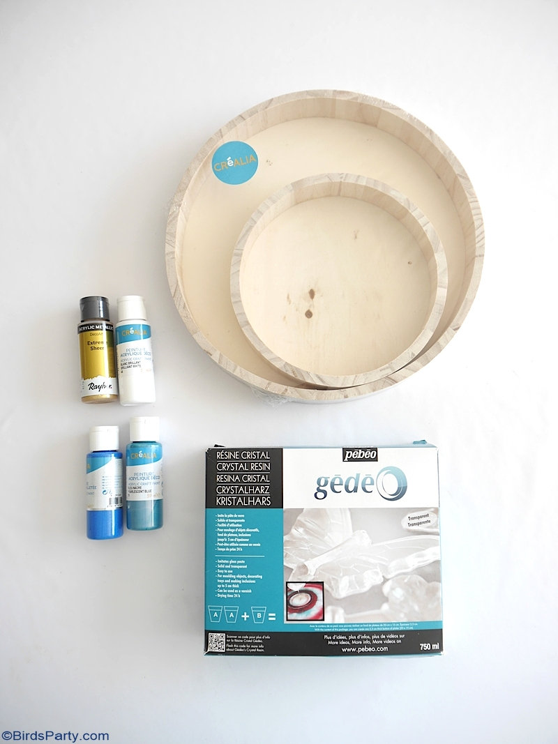 DIY Serving Tray using EnviroTex Lite Pour On Resin - Resin Crafts Blog