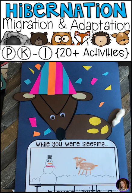 Hibernation, Migration and Adaptation Literacy Activities (PK-1) Hibernation, Migration and Adaptation Literacy Activities (PK-1) has all of the hands on writing and literacy centers and activities you will need for your unit.