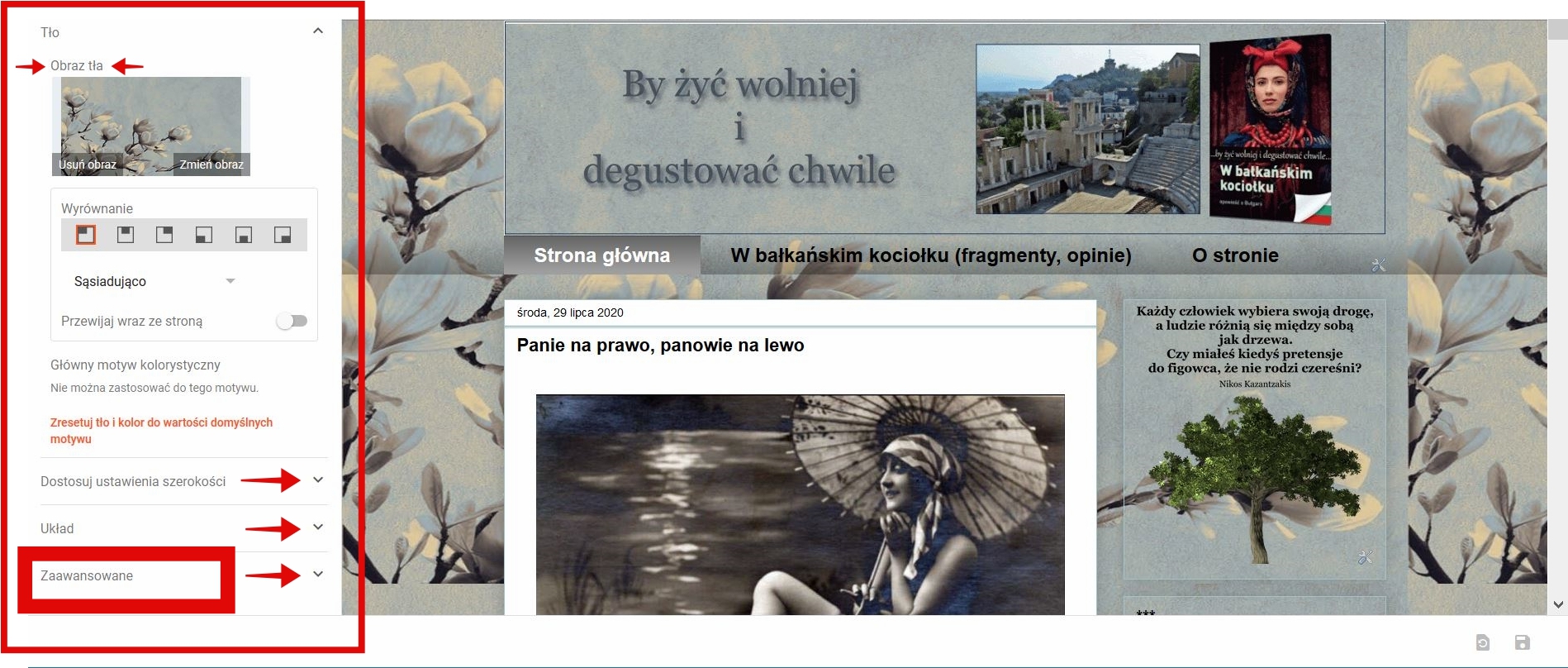 Blogger krok po kroku: Blogger - wybór ustawień dla wszystkich postów ...