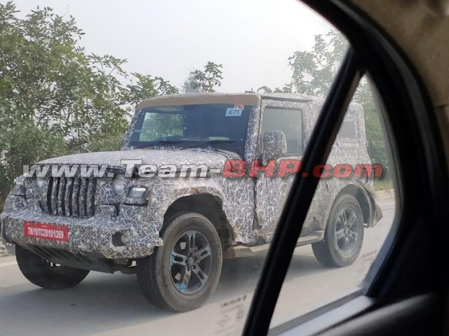 2020 Mahindra Thar Spy Shot Ms Blog