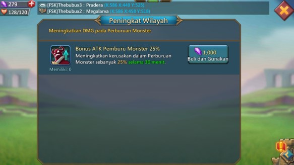 cara melawan monster lord mobile level
