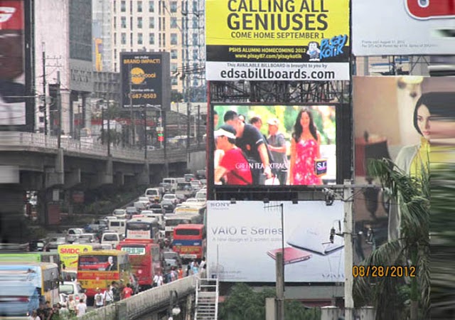 Billboard on EDSA calls all Geniuses to Come Home