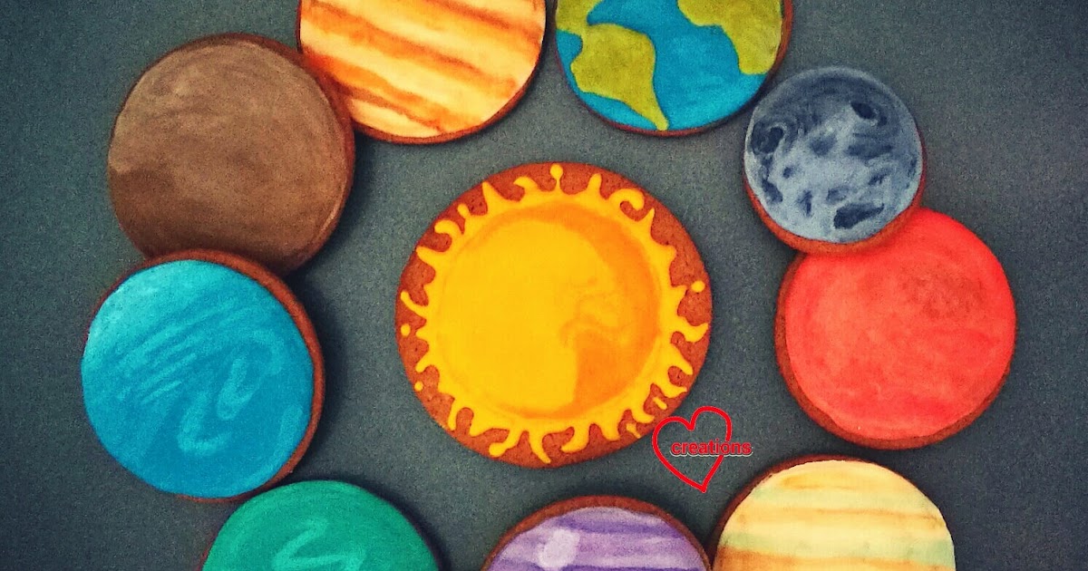Loving Creations for You Solar System Brown Sugar Cookies