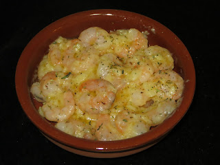 GAMBAS CON AJO Y  MANTEQUILLA