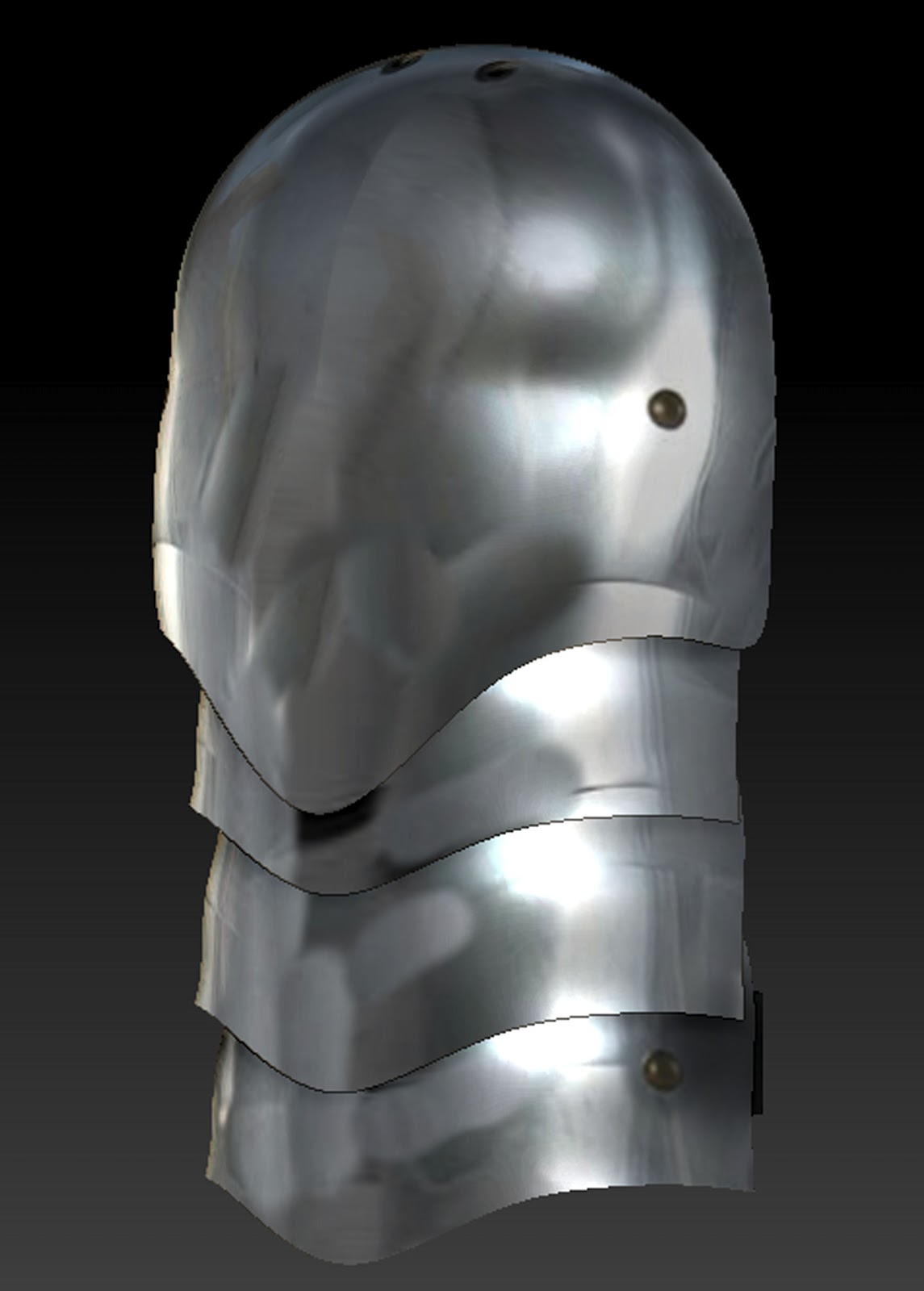 Portfolio Blog Armor Parts (ZBrush Screenshots)