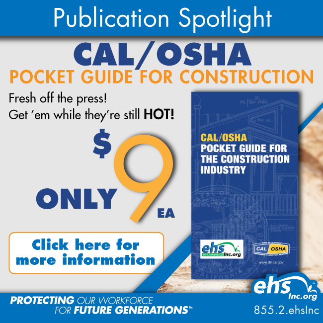 ehsInc Blog Cal/OSHA Pocket Guides Just 9 each