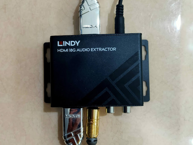 林帝 - 38361 影音分離轉換器 Lindy HDMI 18G Audio Extractor 產品開箱