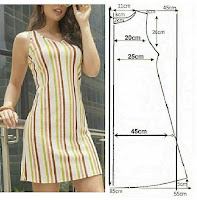 diseños de moda con medidas y patrones de costura de vestidos femeninos