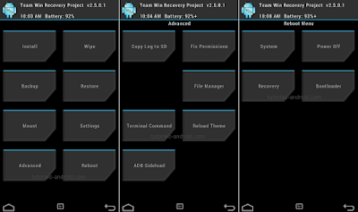 شرح طريقة تثبيت  الريكفري TWRP و الريكفري CWM