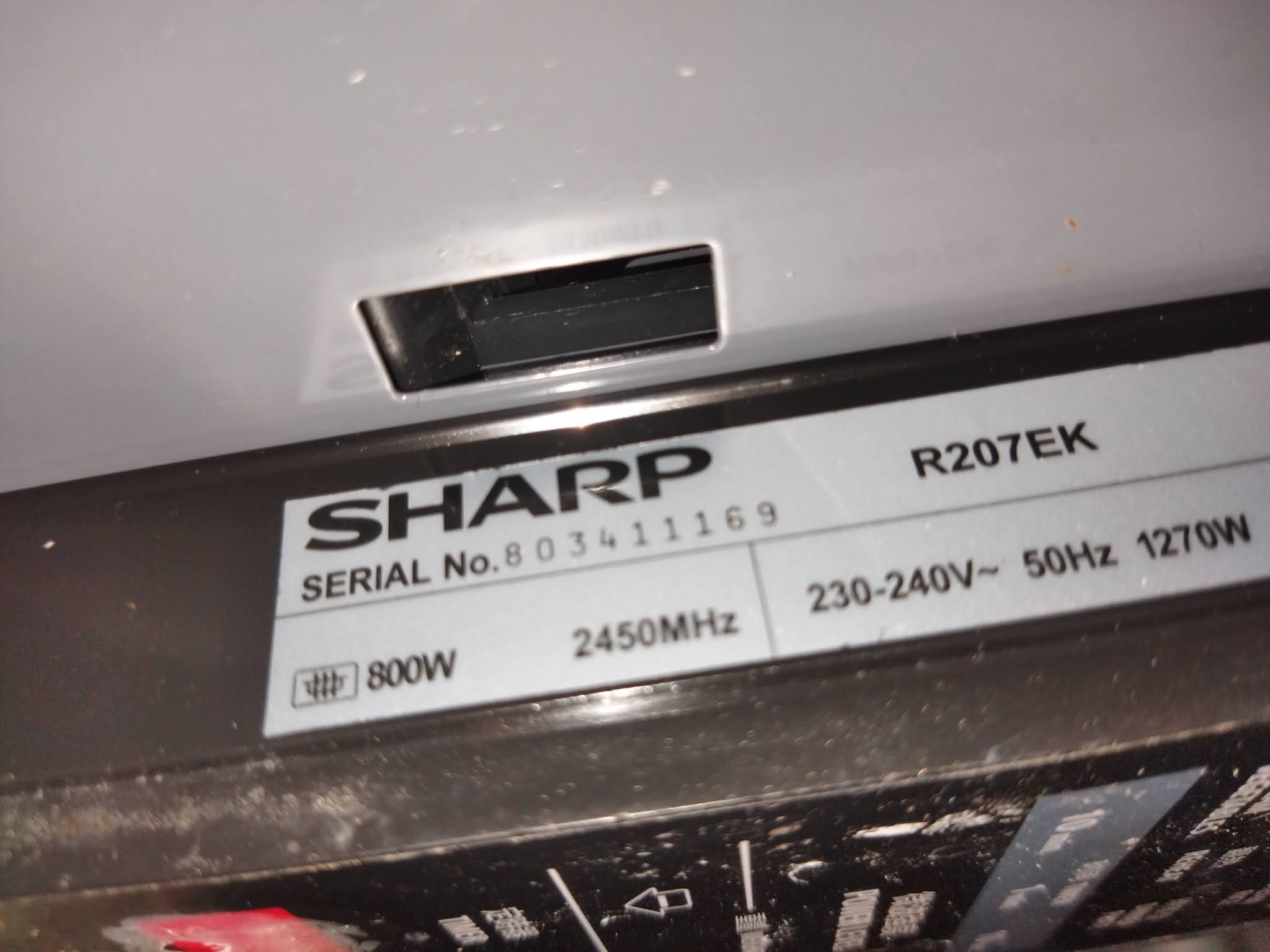 Life Begins at Forty SHARP R207EK microwave repair
