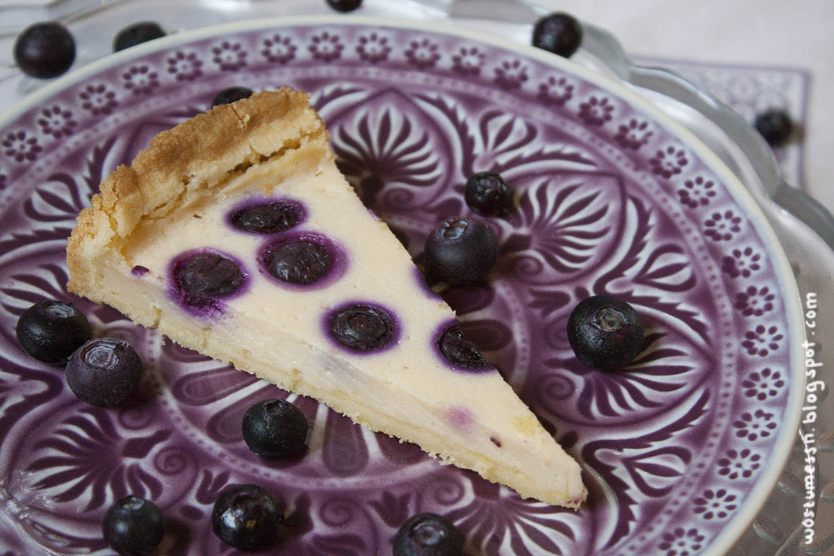 Wos zum Essn: Easy Heidelbeer-Vanille-Tarte [vegan]