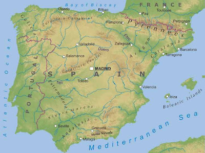 Mapa Fisico de España