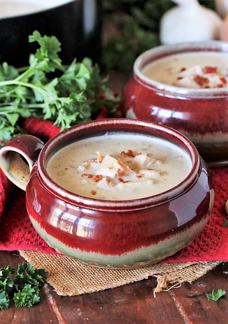 Bowl of Creamy Turkey Potato Soup Image