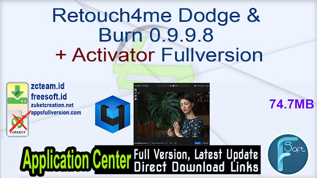 Retouch4me Dodge & Burn 0.9.9.8 + Activator Fullversion