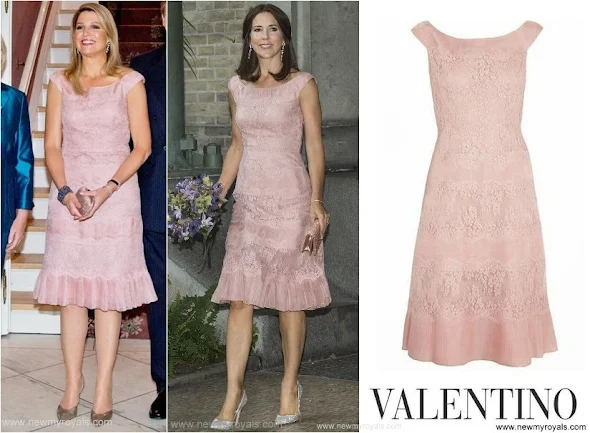Queen Maxima Princess Mary wore same Valentino dress