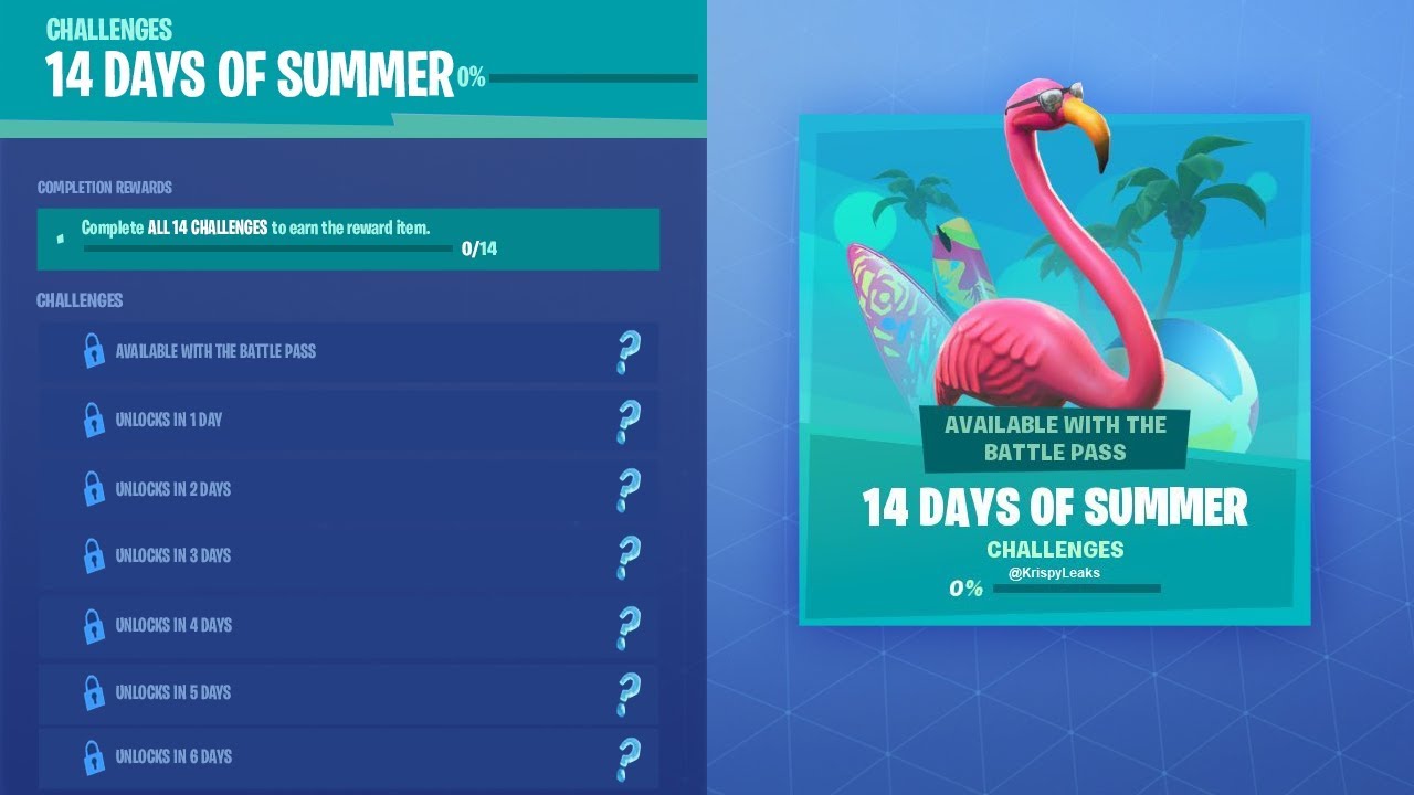 Fortnite 14 Days of Summer