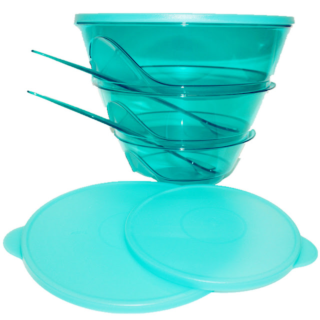 Tupperware Brand MalaysiaTupperware Tupperware LEVEL Tiffany Stackable Bowls with Fork Spoon