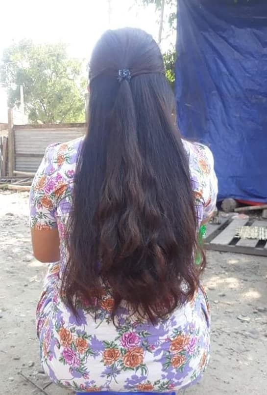 Village Barber Stories: Village girl home made hair cut | U shape hair cut